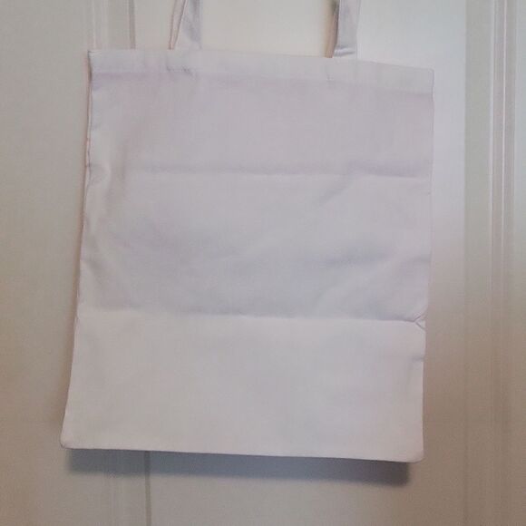 Canvas Tote Bag Hello Kitty Pink and White Shoulder Bag - Picture 5 of 7